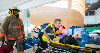 Fire disaster simulation puts first responders and healthcare workers to the test Image